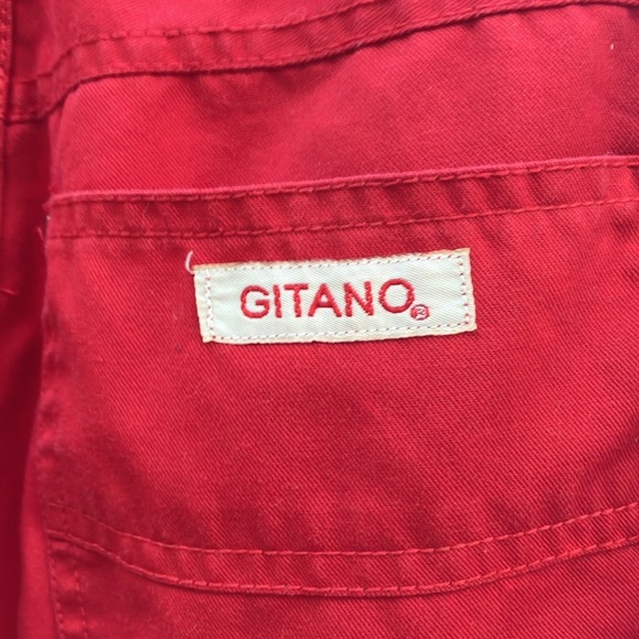 Gitano Cherry Red Denim high rise jeans size 9/10 - Picture 5 of 8